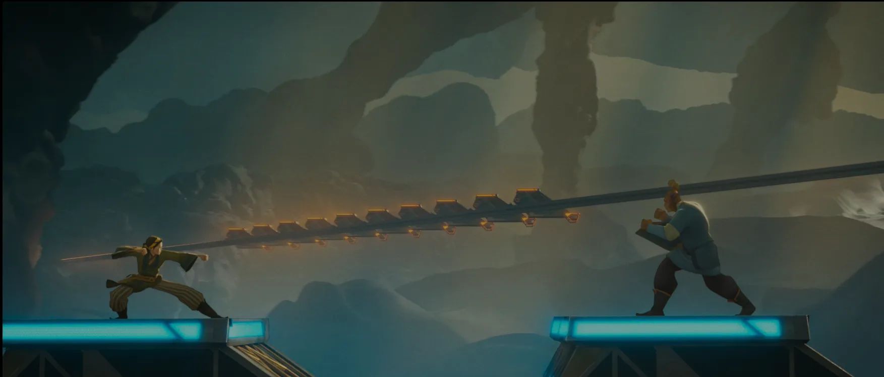 Basha and Iron Fist Standoff