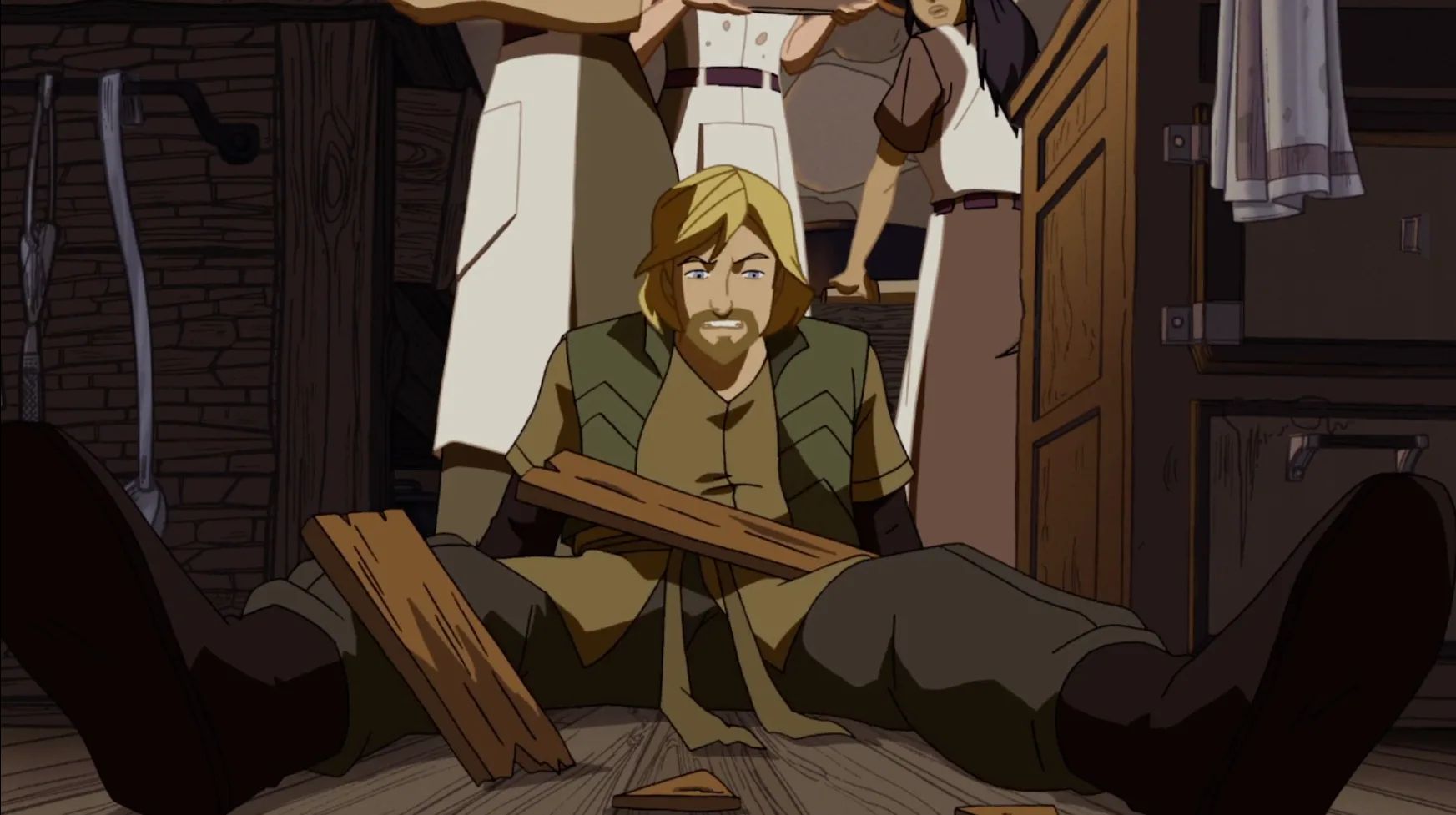 Fandral Knocked Over