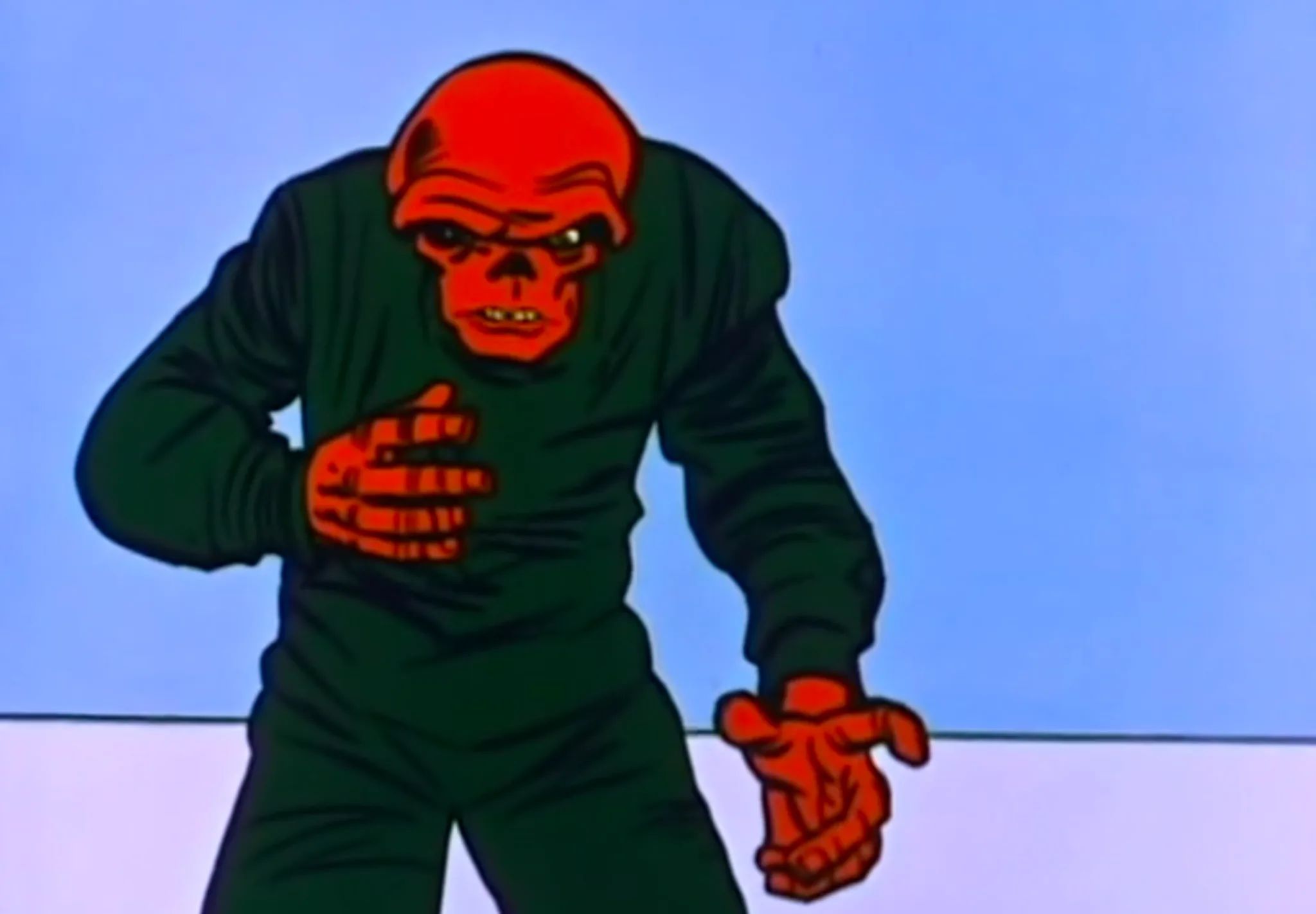 The Red Skull Hunched