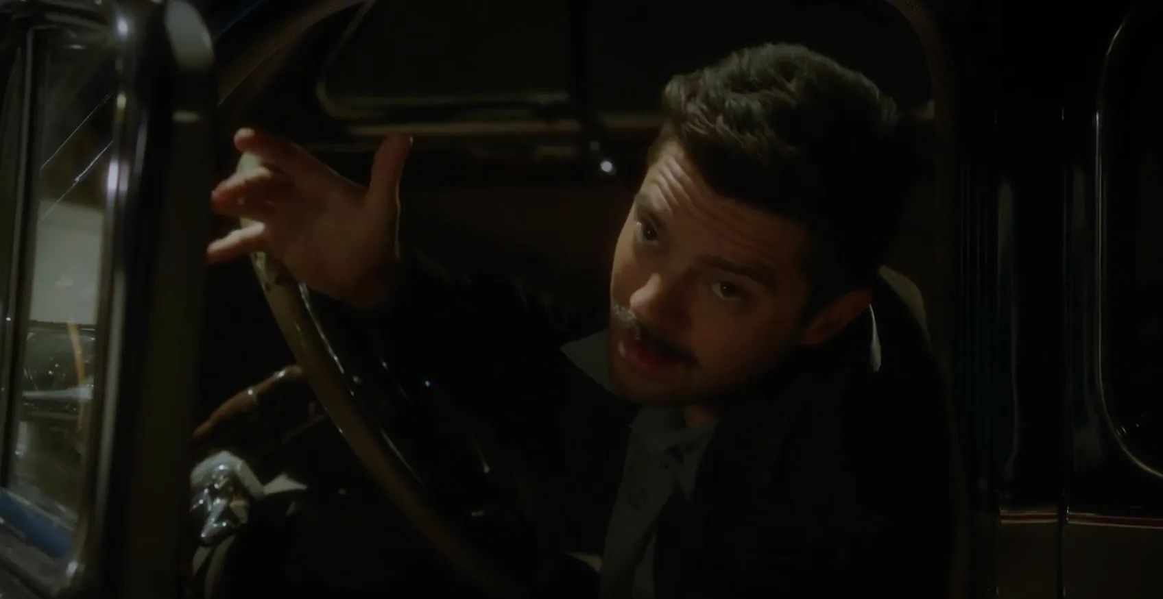 Howard Stark Behind the Wheel