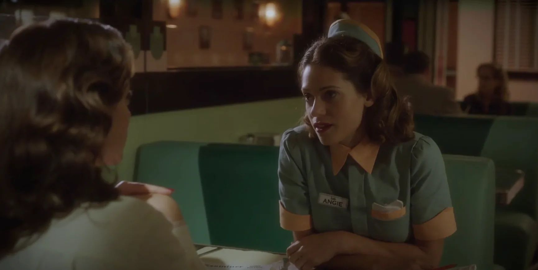 Angie Chatting with Carter