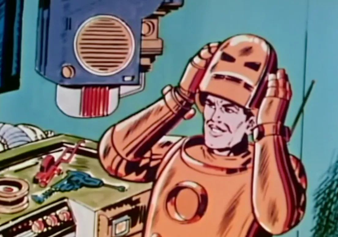 Iron Man Removes his Helmet