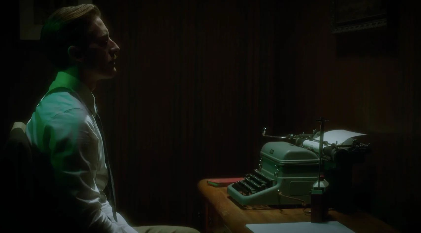 Sasha at the Typewriter