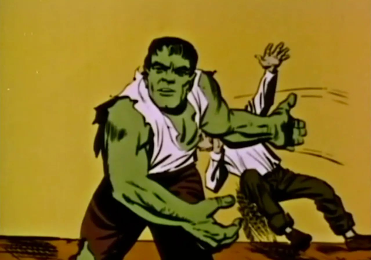 The Hulk hits Rick
