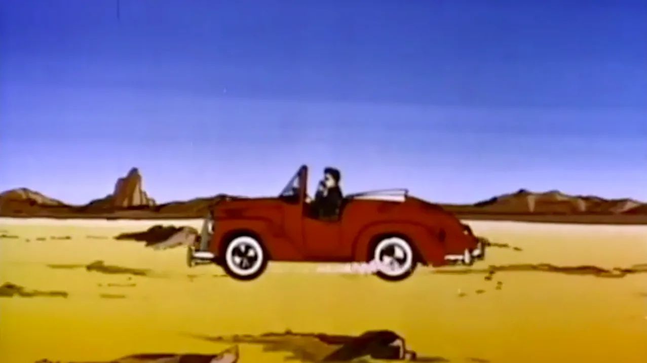 Rick in his Car