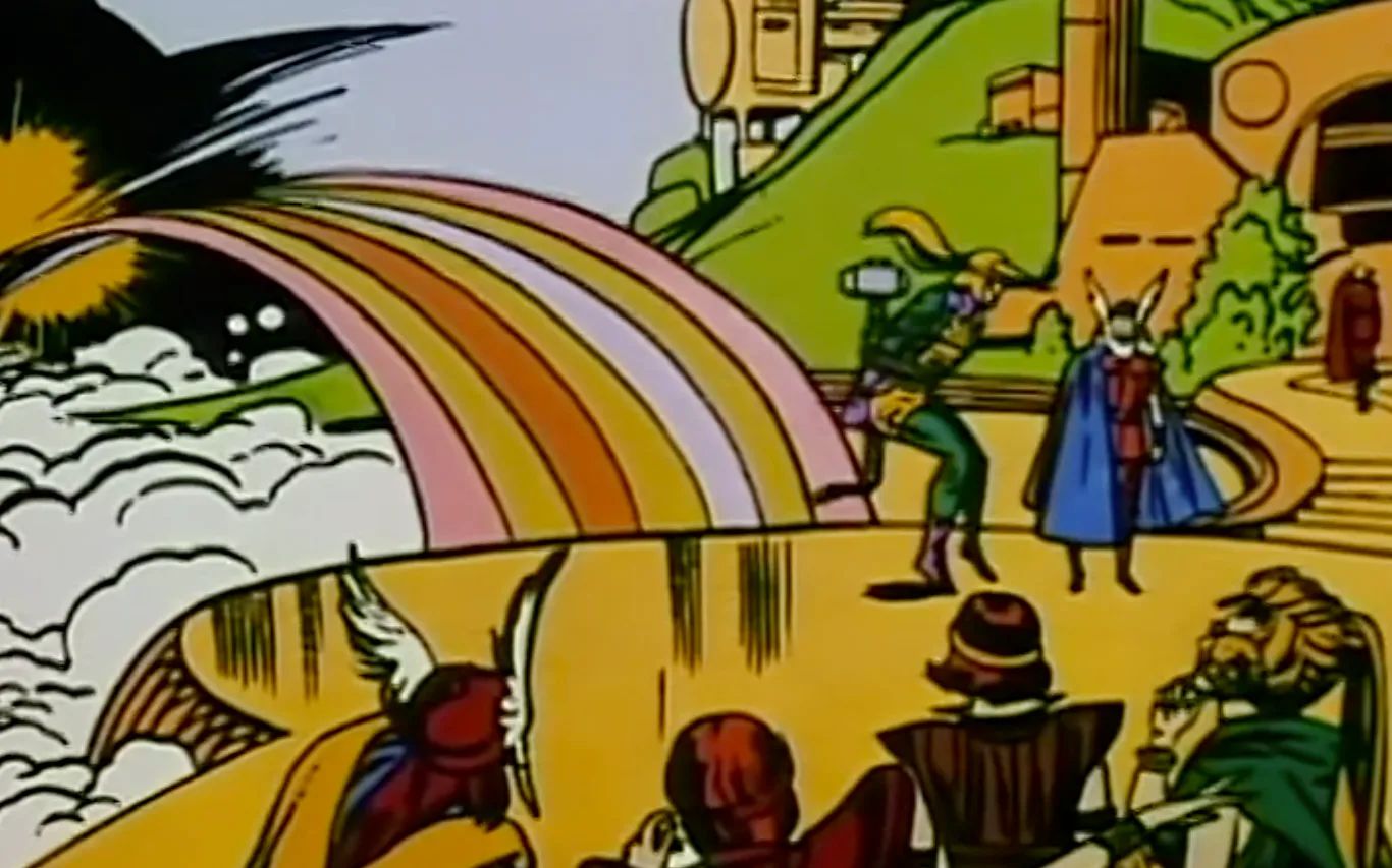 Mjolnir Delivers Loki Safely to Asgard