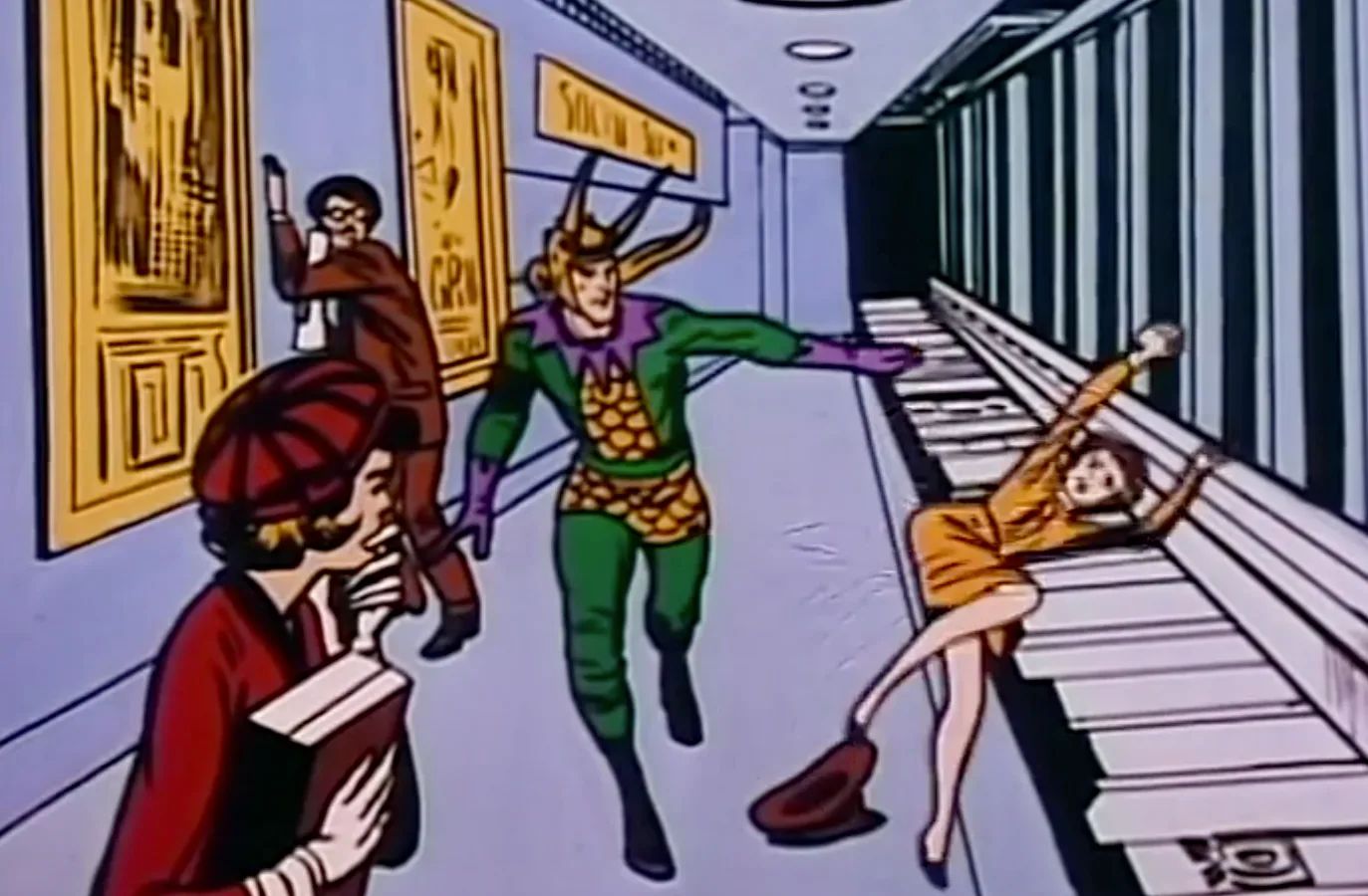 Loki Pushes People onto the Tracks
