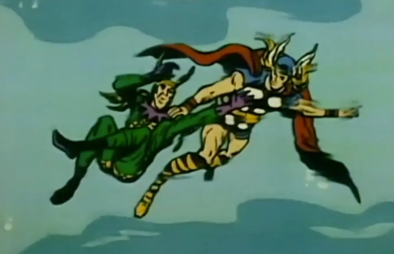 Thor Rescues Loki From Drowning