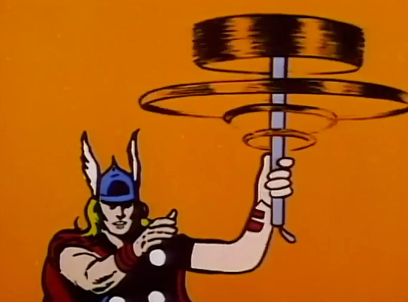 Thor Spins His Hammer Oddly