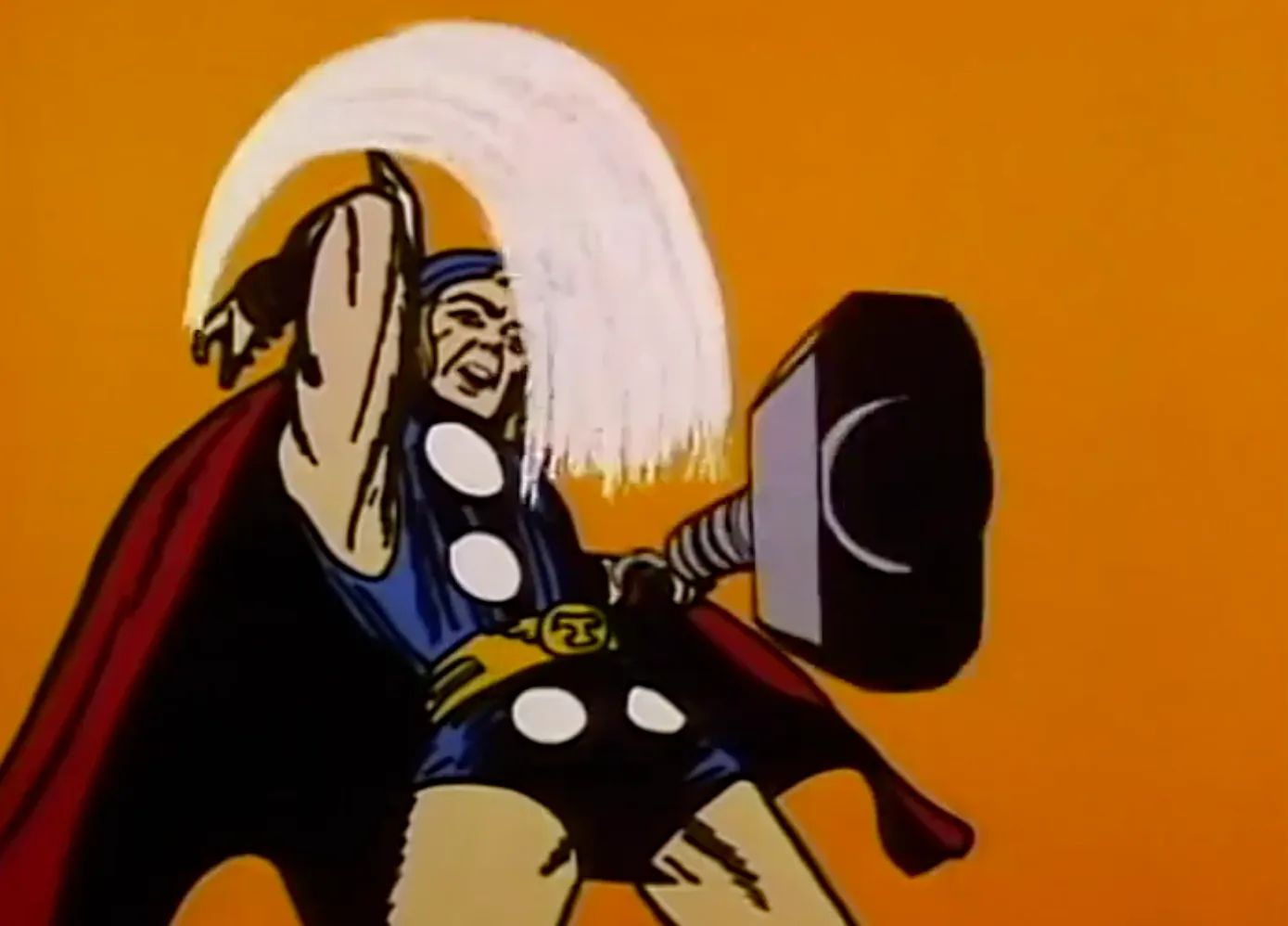 Thor Throws His Hammer