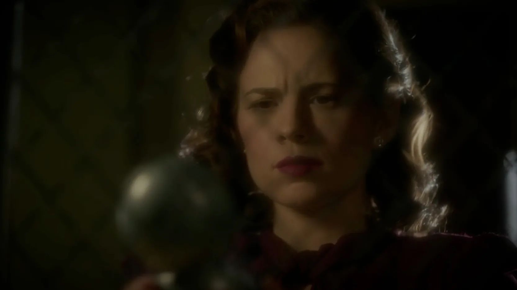 Peggy Confused by Whats in The Blitzkrieg Button