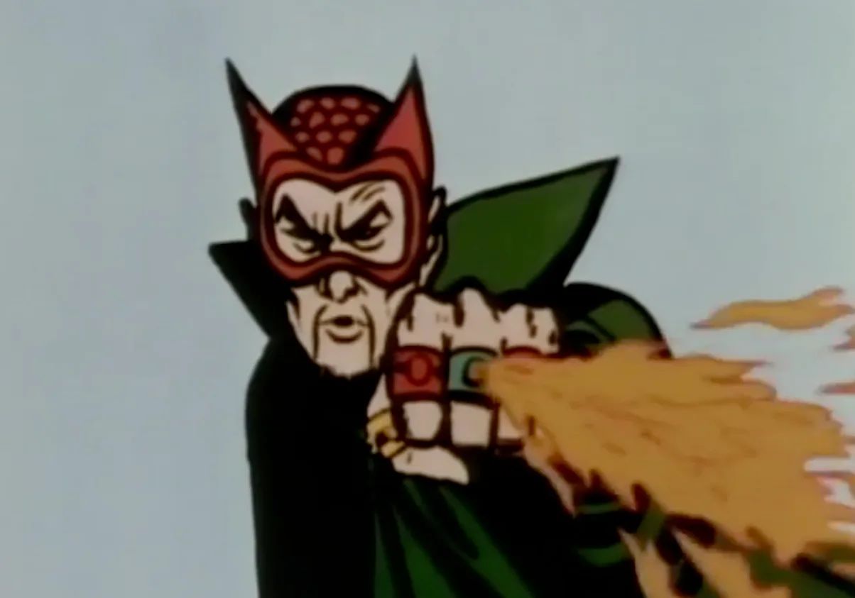 The Mandarin Shoots Fire Out of His Ring