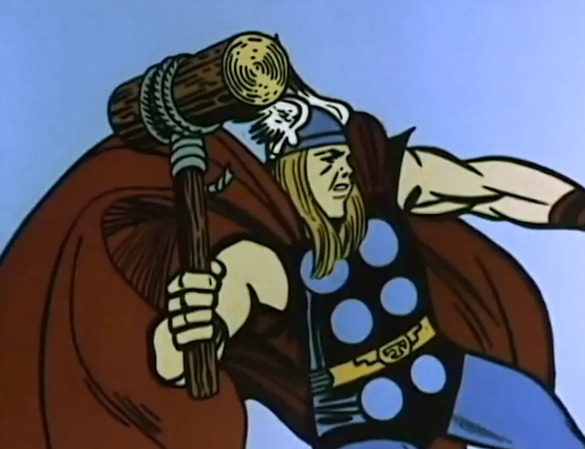 Thor Creates a Wooden Hammer