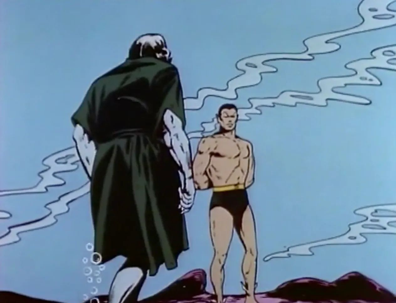 Namor Meets a Random Old Man in A Cave