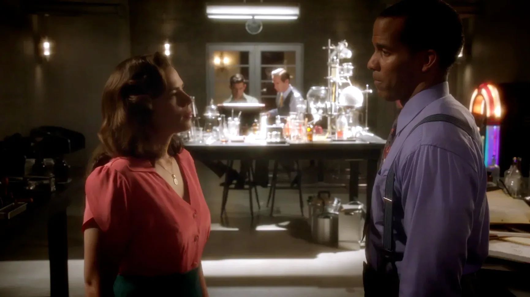 Jason and Peggy Talk While Sousa and Jarvis Keep At It