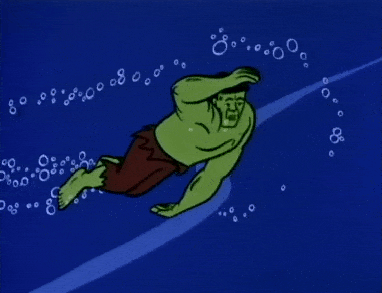 The Hulk Swims